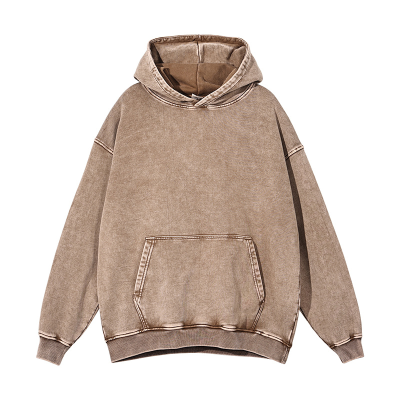 Egyedi log&oacute;s unisex vintage kapucnis pul&oacute;ver