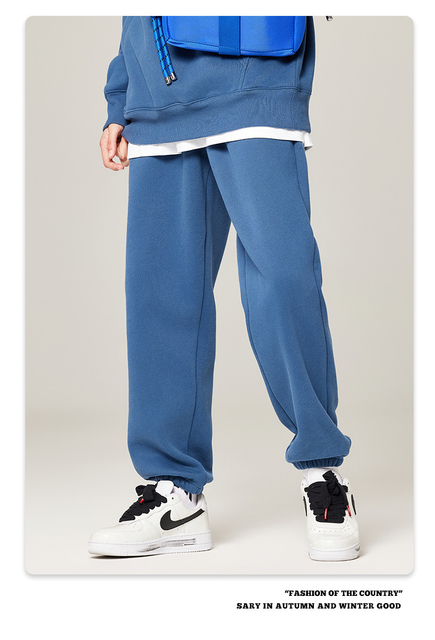 Cal&ccedil;a casual unissex de cor s&oacute;lida com logotipo personalizado