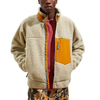 OEM Berkualiti Tinggi Zip Musim Sejuk Logo Tersuai Oversized Men Fleece Sherpa Jacket