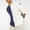 Mole Sale High Quality T Shirts Custom Color Block Short Sleeve Men Drop Humerum T Shirt
