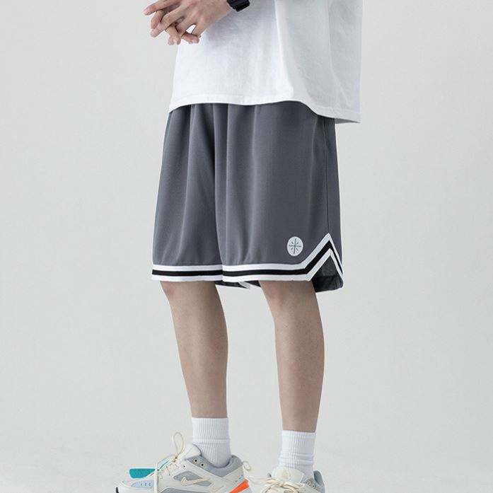 Shorts de malha personalizados dos fabricantes, shorts de basquete superdimensionados leves de ver&atilde;o, shorts de malha masculinos