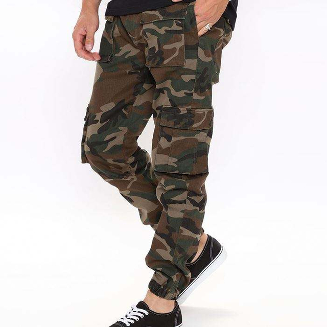P&aacute;nsk&eacute; tepl&aacute;ky Joggers Camo Printed Cargo Jogger Kalhoty
