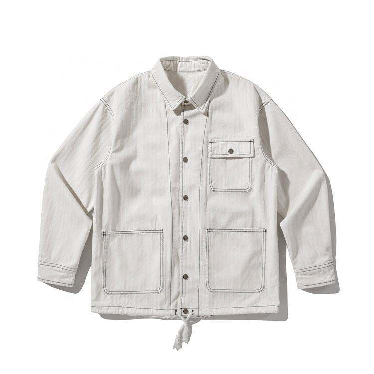 Giacca da servizio di alta qualit&agrave; con tasca in tinta unita da uomo alla moda personalizzata del produttore OEM