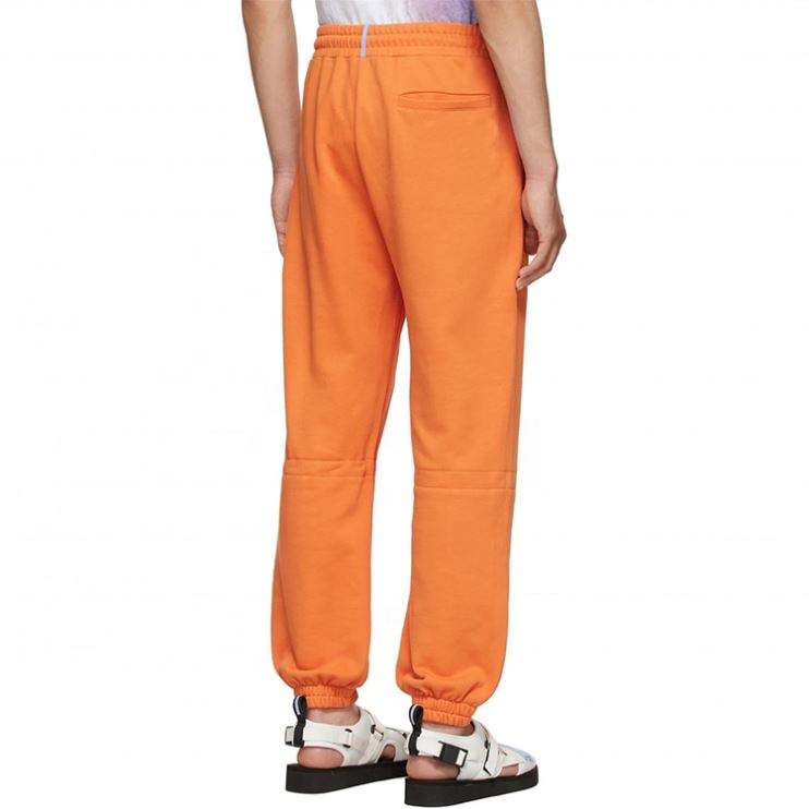 ຜູ້ຜະລິດ OEM Custom 100% Cotton French Terry Sweatpants Drawstring Elastic Waist Adjustable Details Mens Track Pants