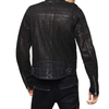 Jaqueta de motociclista simplificada masculina da moda por atacado com jaqueta jeans