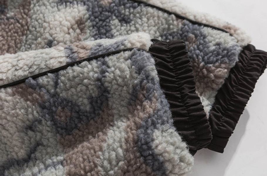 Giacca in pile polare mimetica alla moda imbottita in cotone personalizzata dal produttore Oem