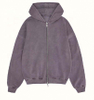 OEM v&yacute;robce Custom Men Oversized Vintage Wash Bavlněn&eacute; mikiny s kapuc&iacute; na zip s dvojit&yacute;mi zipy