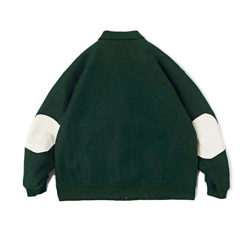 OEM Proizvajalec z novim logotipom po meri High Street z monogramom Baseball Style Fried American Bomber Jacket