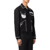 Veste en jean &agrave; manches longues pour hommes, fabricant Oem, nouveau Style, bombardier noir, mode, simple boutonnage, imprim&eacute; graphique