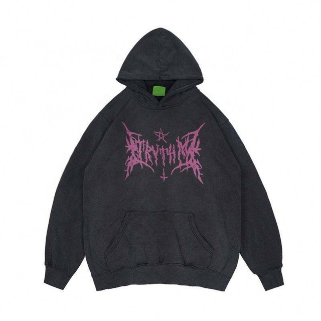 Fabricante OEM Logotipo personalizado Street Wash Made Old Hoodies Moda Simples Hip Hop Hoodies