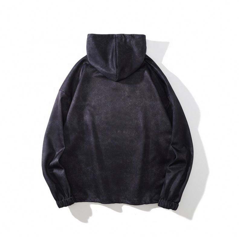 OEM Producent Hot Sale Tilpasning Logo og st&oslash;rrelse 100% bomuld French Terry Front Print Sort h&aelig;ttetr&oslash;je til unisex