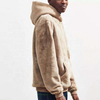 Pengeluar OEM Ketebalan Tersuai Sweatshirt Hoodie Bulu Bulu Kosong Hangat Pullover Untuk