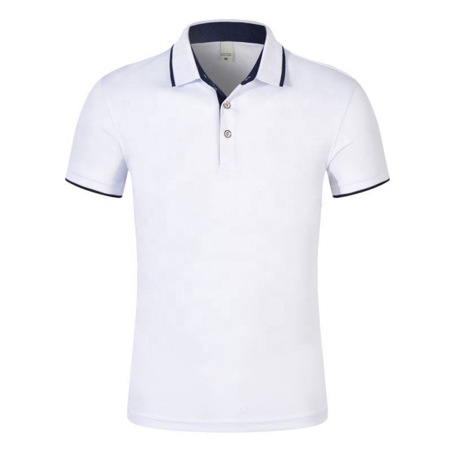 Custom Men's Flat Knit Collar and Cuff Fire Retardant Fitness Polo Shirts