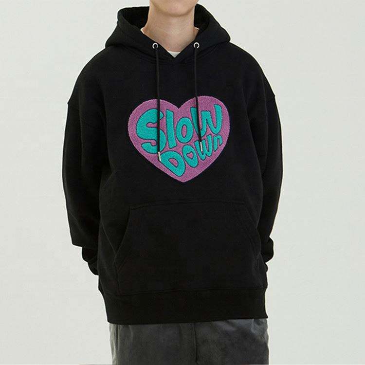 OEM Producent Herre H&oslash;jkvalitets Chenille Broderede Patches H&aelig;ttetr&oslash;jer Custom Loose Fit Mode H&aelig;ttetr&oslash;jer til m&aelig;nd