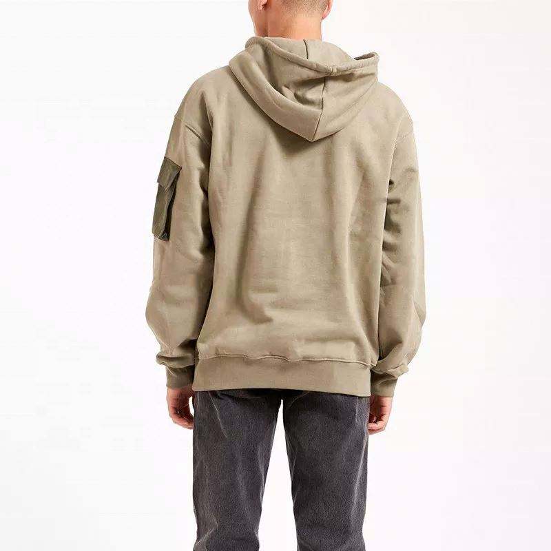 OEM v&yacute;robce Nov&yacute; design Custom Relaxed Fit Heavyweight Hoodie Patchwork Multi Cargo Pocket Plus Size P&aacute;nsk&aacute; mikina