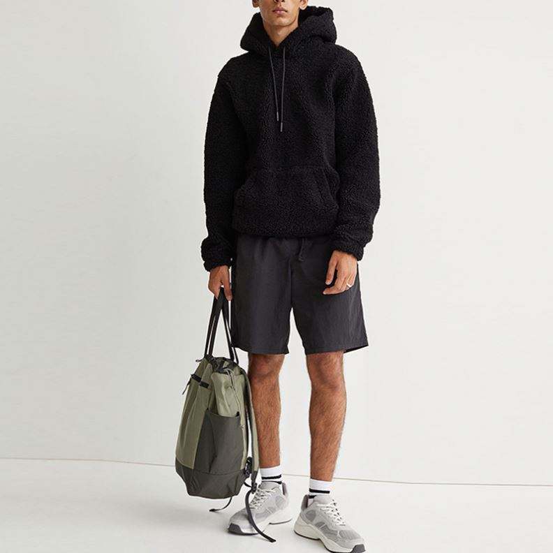OEM Tillverkare M&auml;n Vinter V&auml;rme H&ouml;g kvalitet L&aring;ng&auml;rmad Polyester Dragsko Pullover Ull Fleece Huvtr&ouml;jor