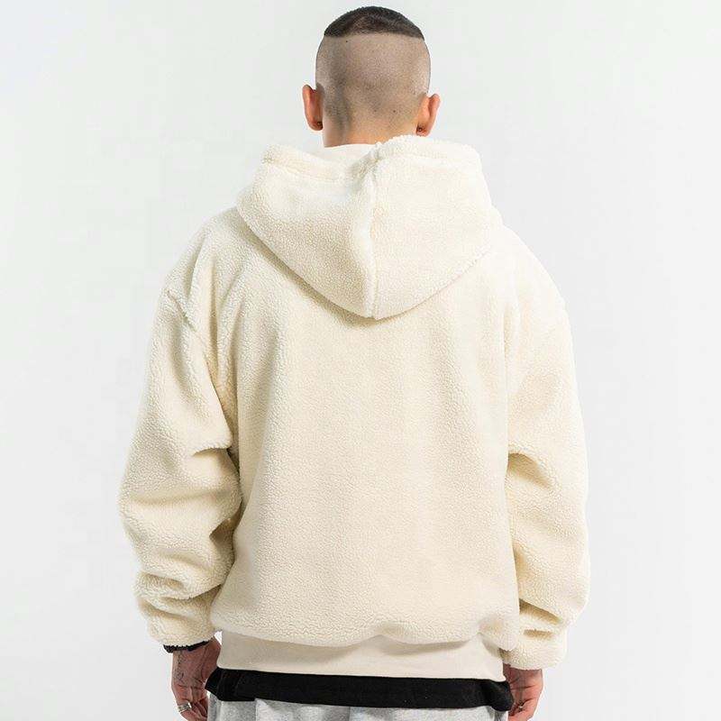 Fabricante OEM, sudadera con capucha de manga larga de gran tama&ntilde;o, estilo callejero de poli&eacute;ster polar de moda personalizada de alta calidad para hombres y mujeres