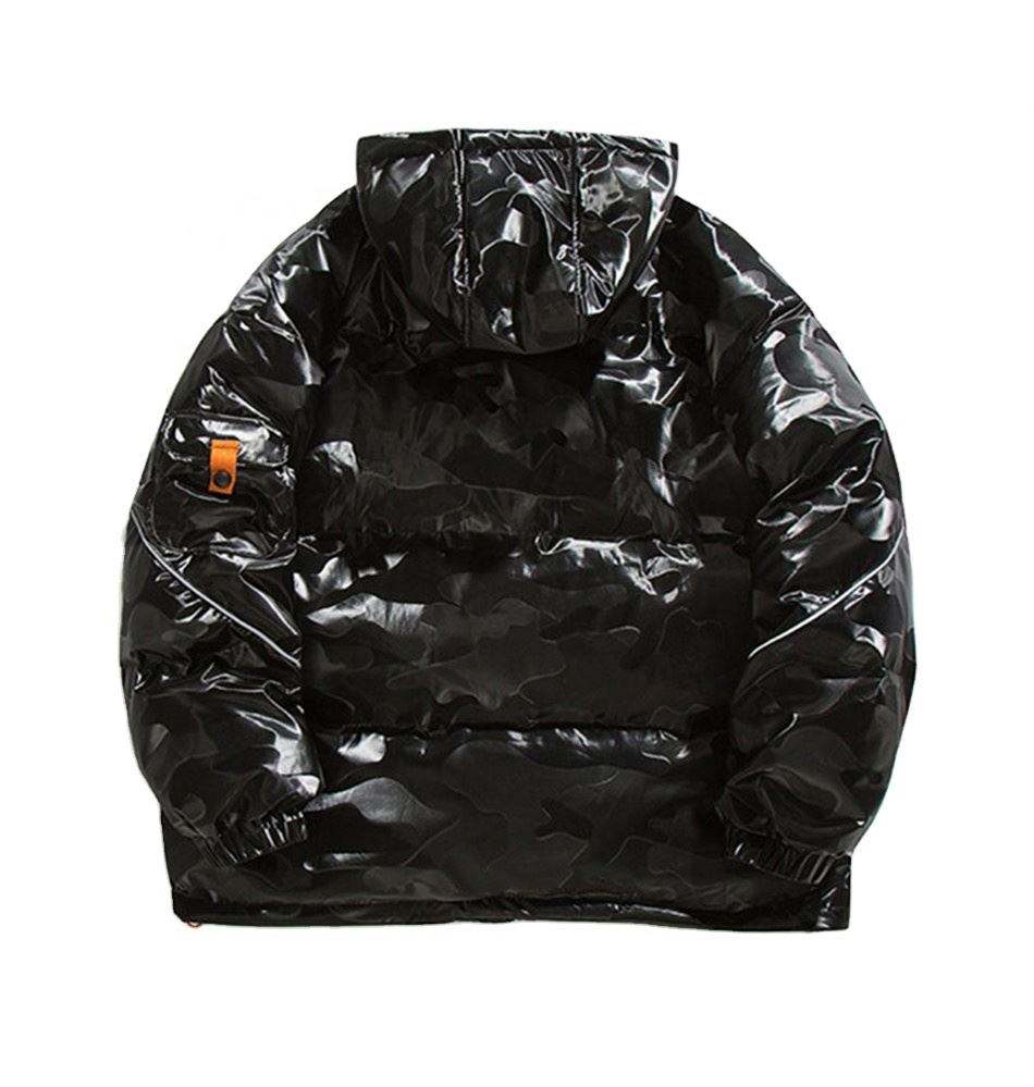 ຜູ້ຜະລິດ Oem Winter Custom Men's Cotton-Padded Fashion Personality Bright Cotton Jacket