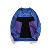 Fabricant OEM bloc de couleur personnalis&eacute; O cou pull manches longues grande taille sweats &agrave; capuche d&eacute;contract&eacute;