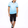 Kemeja Polo Logo Tersuai Lengan Pendek Slim Fit Ombre Design Baju Polo Lelaki
