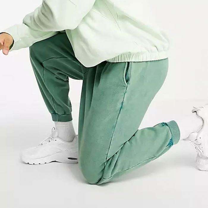 Pantalon de surv&ecirc;tement surdimensionn&eacute; 100% coton lav&eacute; avec cordon de serrage personnalis&eacute;, vente en gros