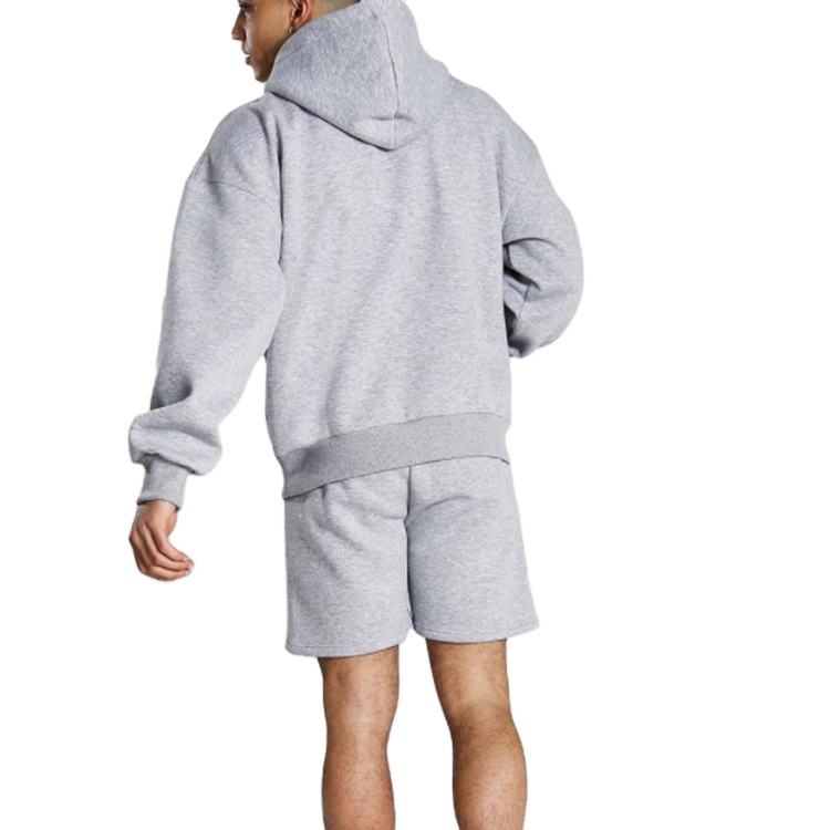 Pantaloncini con cappuccio stampati personalizzati da uomo set tuta da ginnastica in cotone da uomo