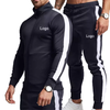 Designer ထုတ်လုပ်သူ Slim Fit Polyester Boys Gym အားကစား 2 Pieces စိတ်ကြိုက် Label Men Track Suits