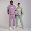 OEM-produsenter tilpasset treningsdress uten merke for menn ensfarget todelt hettegenser joggersett Unisex treningsdress