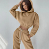 Logo Tersuai Baju Baju Bersulam Wanita Pullover Vintage Baju Bersaiz Besar