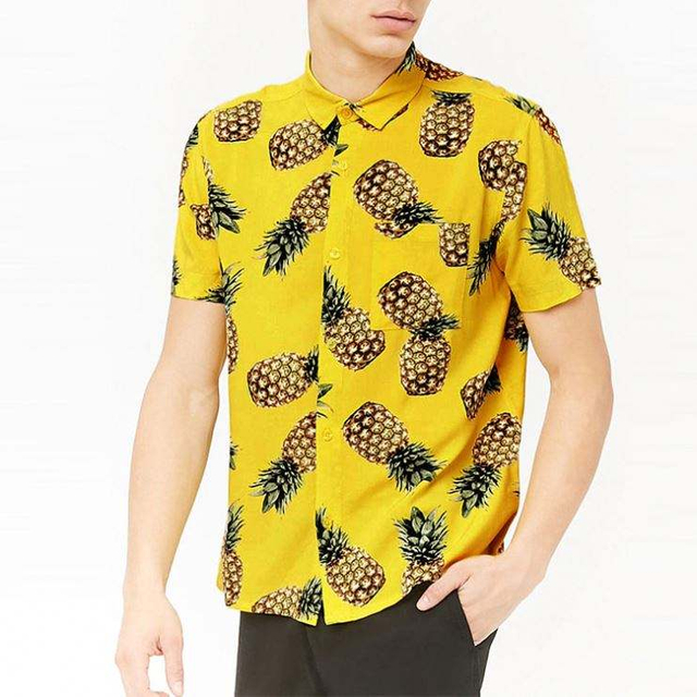 Havajsk&eacute; p&aacute;nsk&eacute; košile OEM v&yacute;robce Pineapple Button-Front