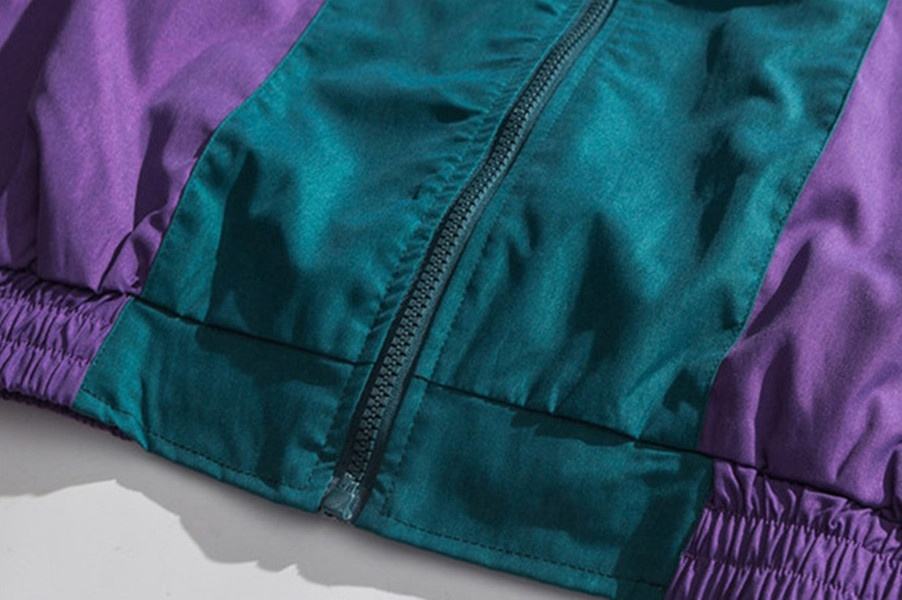 OEM Tillverkare Anpassade Kontrastf&auml;rger f&ouml;r m&auml;n Skarvad Vertikal krage Overall Casual Coat Jacka