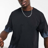 Fabricant personnalis&eacute; 100% coton t-shirt &agrave; manches courtes lav&eacute; &agrave; l'acide Ombre hommes t-shirt