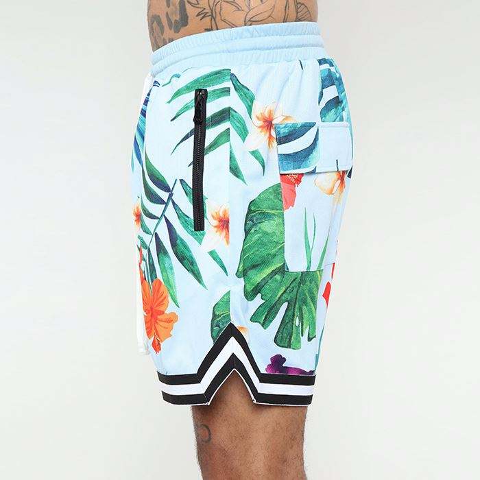 Shorts de basquete masculino com cord&atilde;o el&aacute;stico por atacado OEM