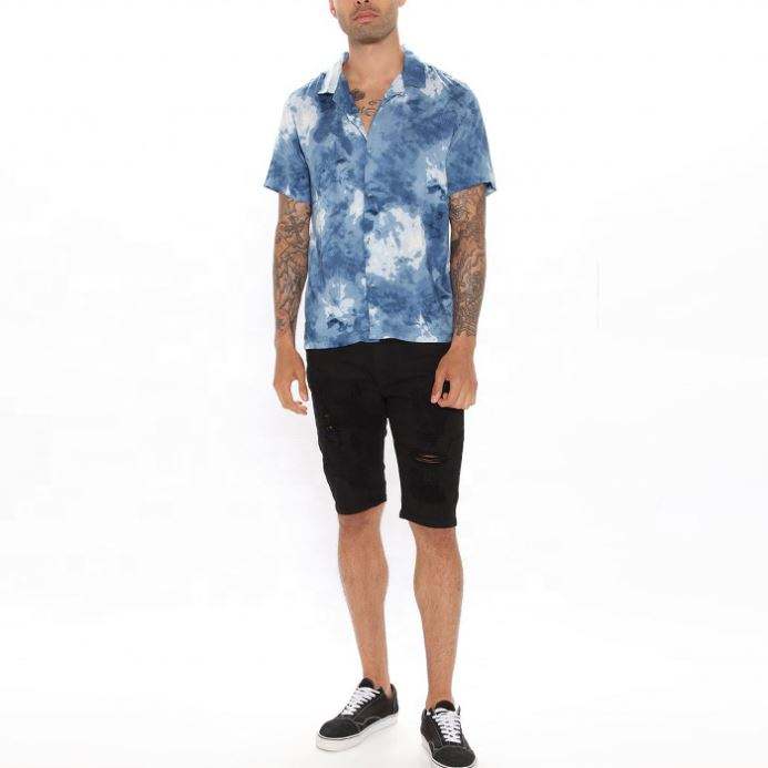 La aduana del fabricante del OEM imprimi&oacute; por todas partes la camisa de los hombres de la camiseta con cuello en V de la sublimaci&oacute;n para el adulto