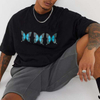 Gro&szlig;handel Streetwear Black Butterfly Bedrucktes T-Shirt Kurzarm Herren 100 % Baumwolle Print On Demand T-Shirt
