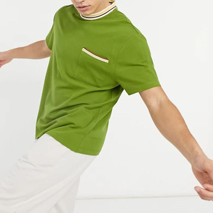 تصنيع المعدات الأصلية القطن بالجملة التي شيرت التباين تسجيل كرو الرقبة الرجال قصيرة الأكمام عادي التي شيرت