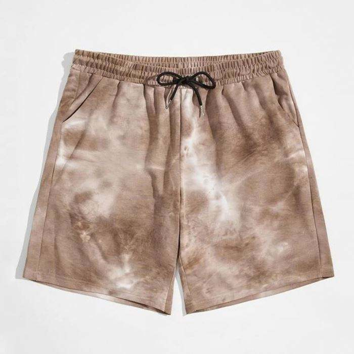 Pantaloncini da allenamento da uomo con sublimazione di alta qualit&agrave;, modello tie-dye, pantaloncini da uomo