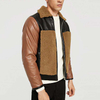 Chaquetas Hombre Мужская дубленка на молнии из искусственной кожи Зимняя одежда Кожаные куртки