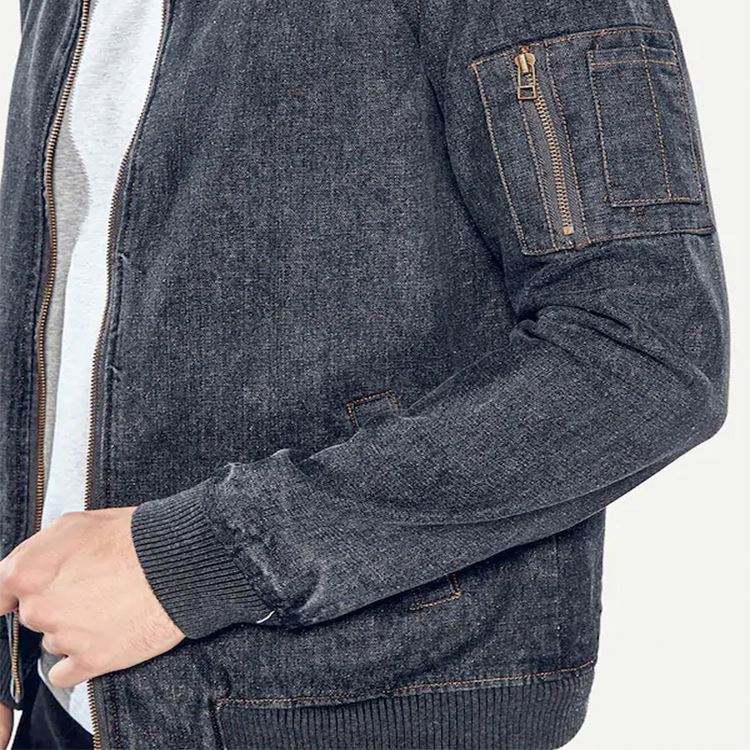 Roupas masculinas Moda Jaket Jeans Jaquetas jeans com z&iacute;per