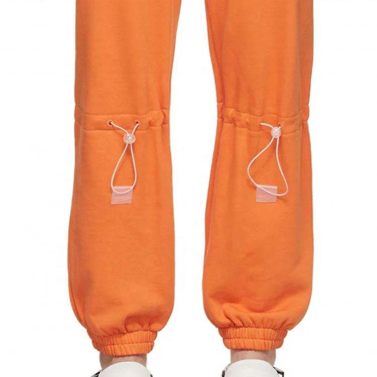 OEM-fabrikant op maat 100% katoen French Terry joggingbroek Trekkoord elastische taille verstelbaar Details Heren trainingsbroek