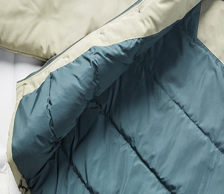 Veste matelass&eacute;e de grande taille pour hommes, fabricant OEM personnalis&eacute;, mode Simple, couleur contrast&eacute;e