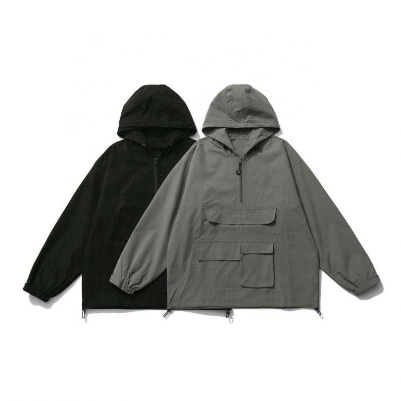 ผู้ผลิต Oem ขายส่งคาร์ดิแกนผู้ชายซิปขึ้นเสื้อกันหนาวหมวกหลวมกระเป๋าส่วนบุคคลแจ็คเก็ตที่กำหนดเอง