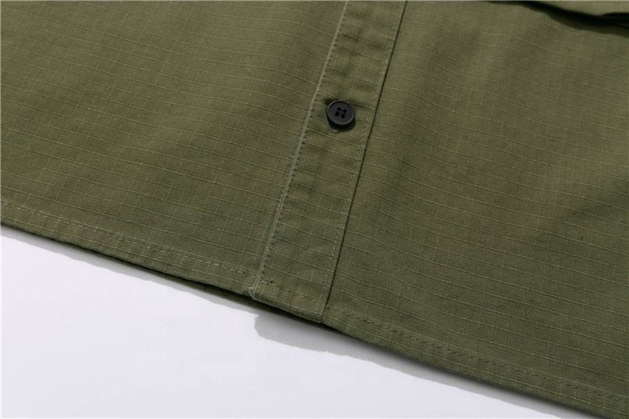 OEM 제조업체 맞춤형 남성 셔츠 멀티 포켓 셔츠 도시 야외 카고 셔츠