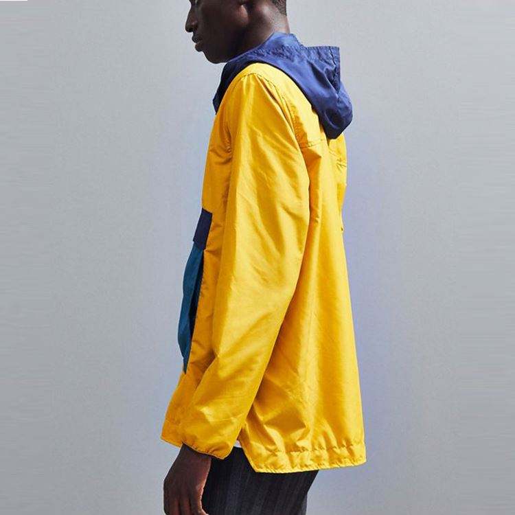 중국 공장 맞춤형 자켓 남성용 Colorblocked Voyage Anorak 윈드 브레이커 재킷