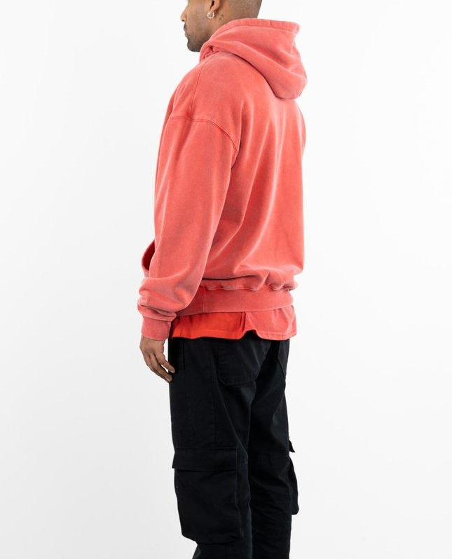 OEM-producent Custom Printed Logo Pullover Oversized Streetwear Fleece Vintage vaskede h&aelig;ttetr&oslash;jer
