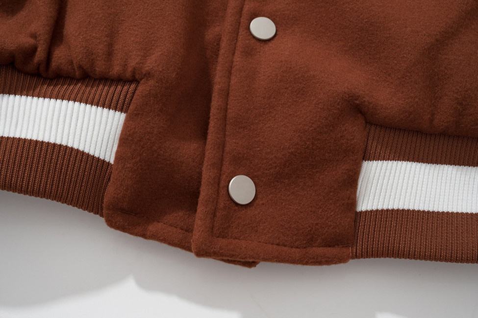 OEM proizvođač po narudžbi, muška jakna s uzorkom od šenile i vezom, vintage patchwork boja