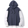 OEM Manufacturer homines fortuita solidus color Hoodie falsae duae frusta De Patchwork Long Sleeve Vestimentum