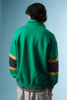 OEM Manufacturer hominum Cottonus Polyester Zip Pullover Paneled Mock Collum Sweatshirt