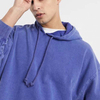 OEM-producent Brugerdefineret herretykkelse Tungv&aelig;gtsbomuld Oversized vintage vasket gr&aring; h&aelig;ttetr&oslash;jepullover