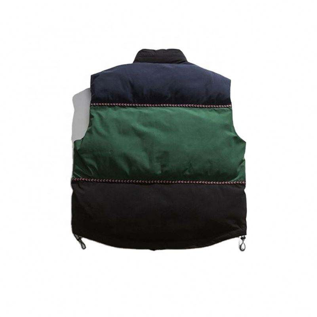 Gilet in cotone senza maniche con colletto rialzato da uomo personalizzato produttore Oem